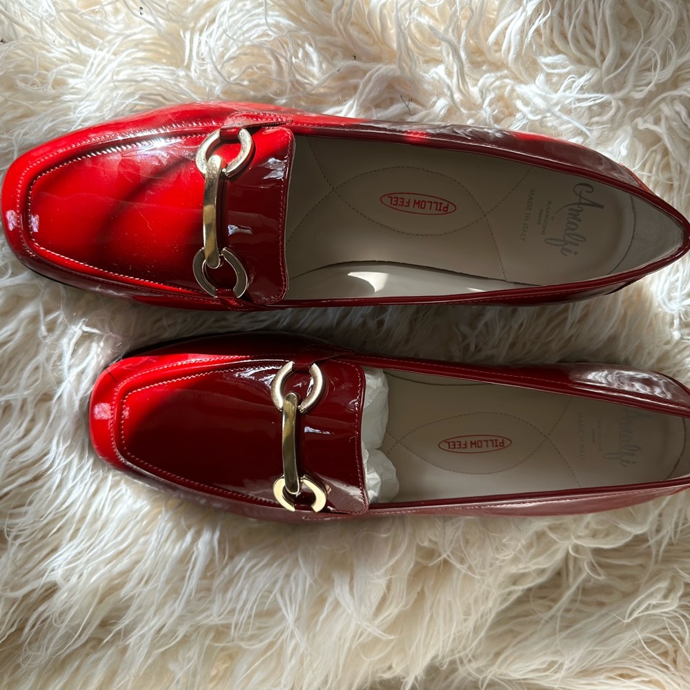 Cherry red Amalfi loafers